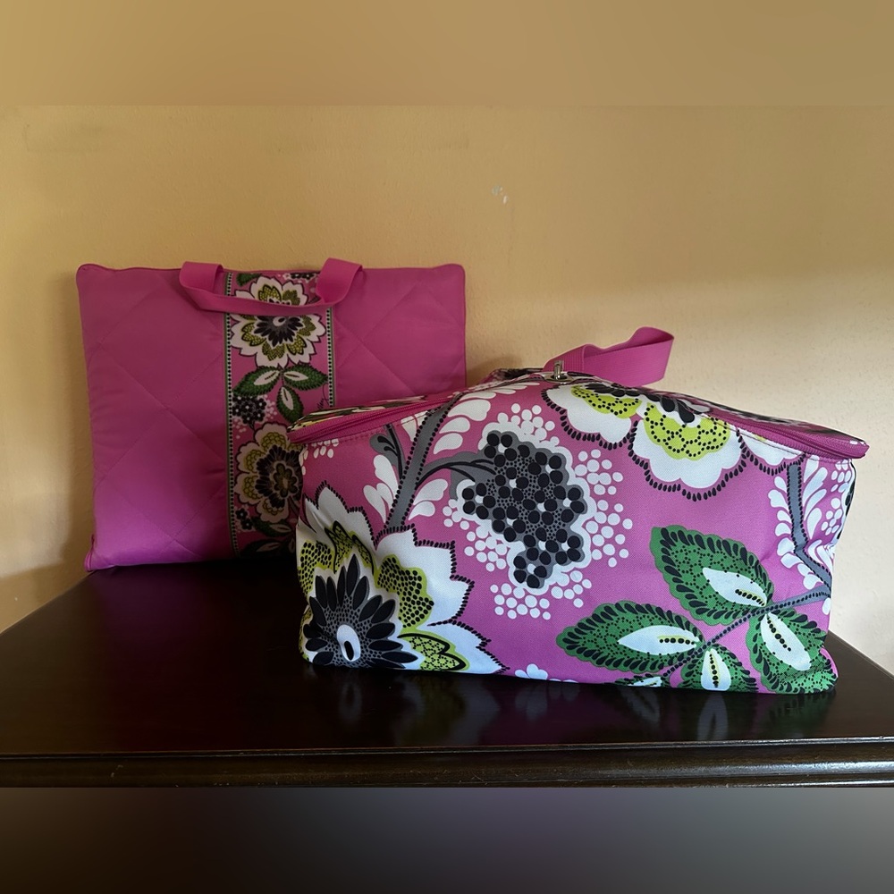 Brand New! Vera Bradley Cooler + Picnic Blanket Set